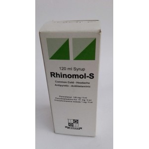Rhinomol-s ( paracetamol + pseudoephedrine HCl + chlorpheniramine maleate ) syrup 120 ml 